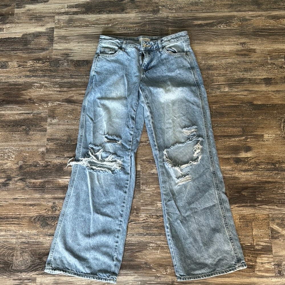 Distressed Light Blue Women's Jeans